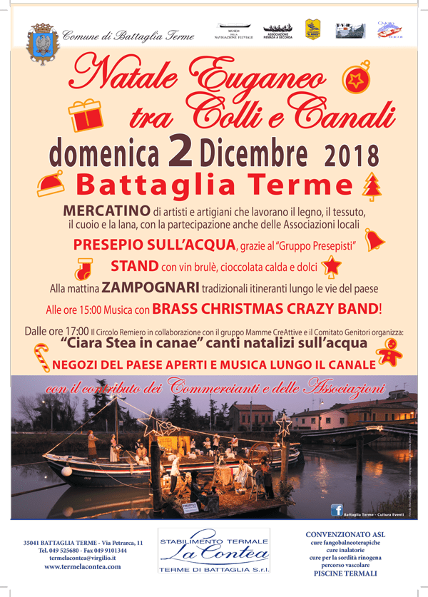 Mercatino di Natale a Battaglia Terme Dicembre 2018