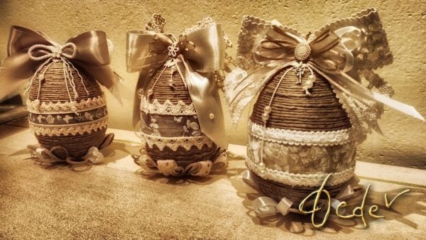 Ovetto Pasquale "Shabby Chic" piccolo - immagine 8