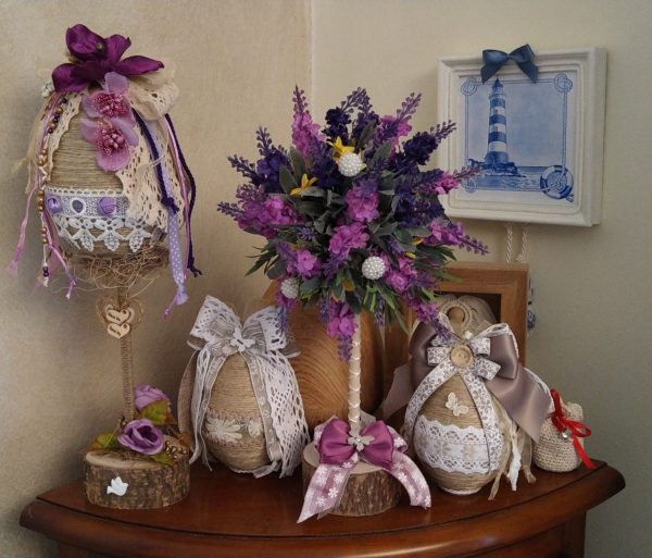 Ovetto Pasquale "Shabby Chic" piccolo - immagine 15